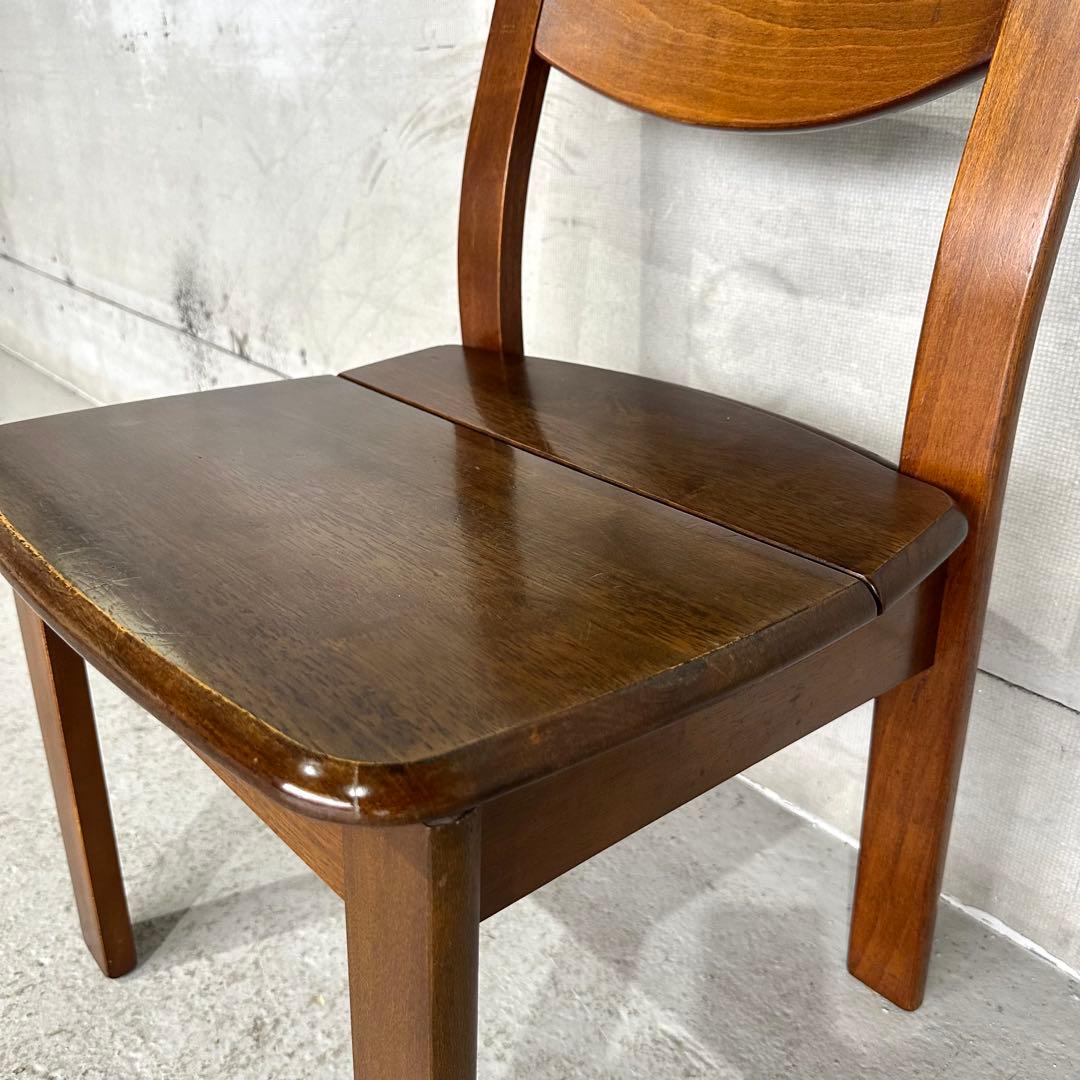 ★1980年代★ ヴィンテージ 木製ダイニングチェア 無垢材｜国産家具 自然木