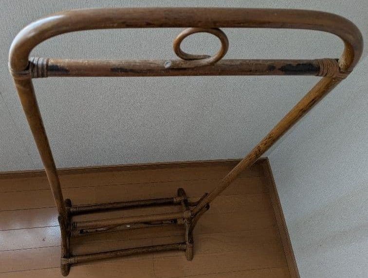 （rincon）ラタン　籐　竹　ハンガーラック　和風　ハンガー付き