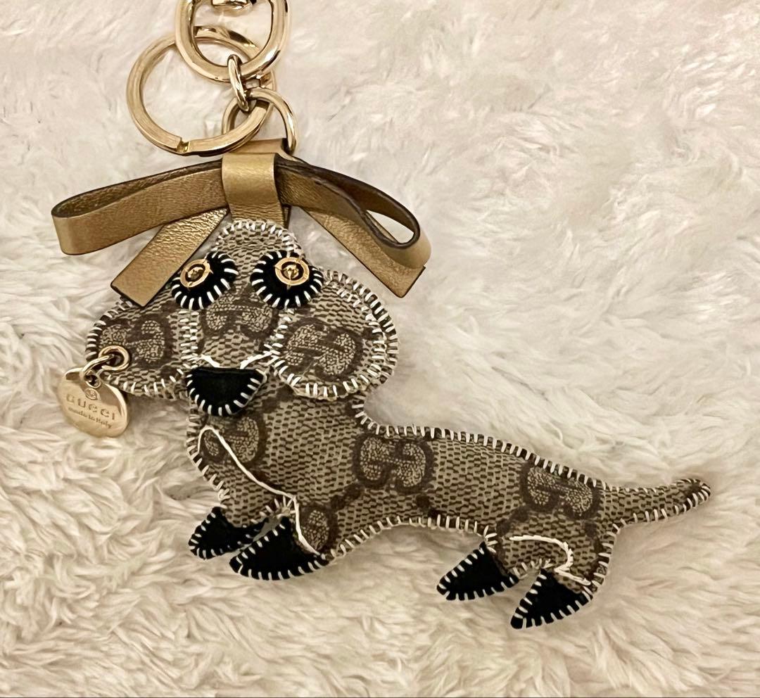 【GUCCI】美品 グッチ キーリング チャーム グッチョリ GG柄 PVC