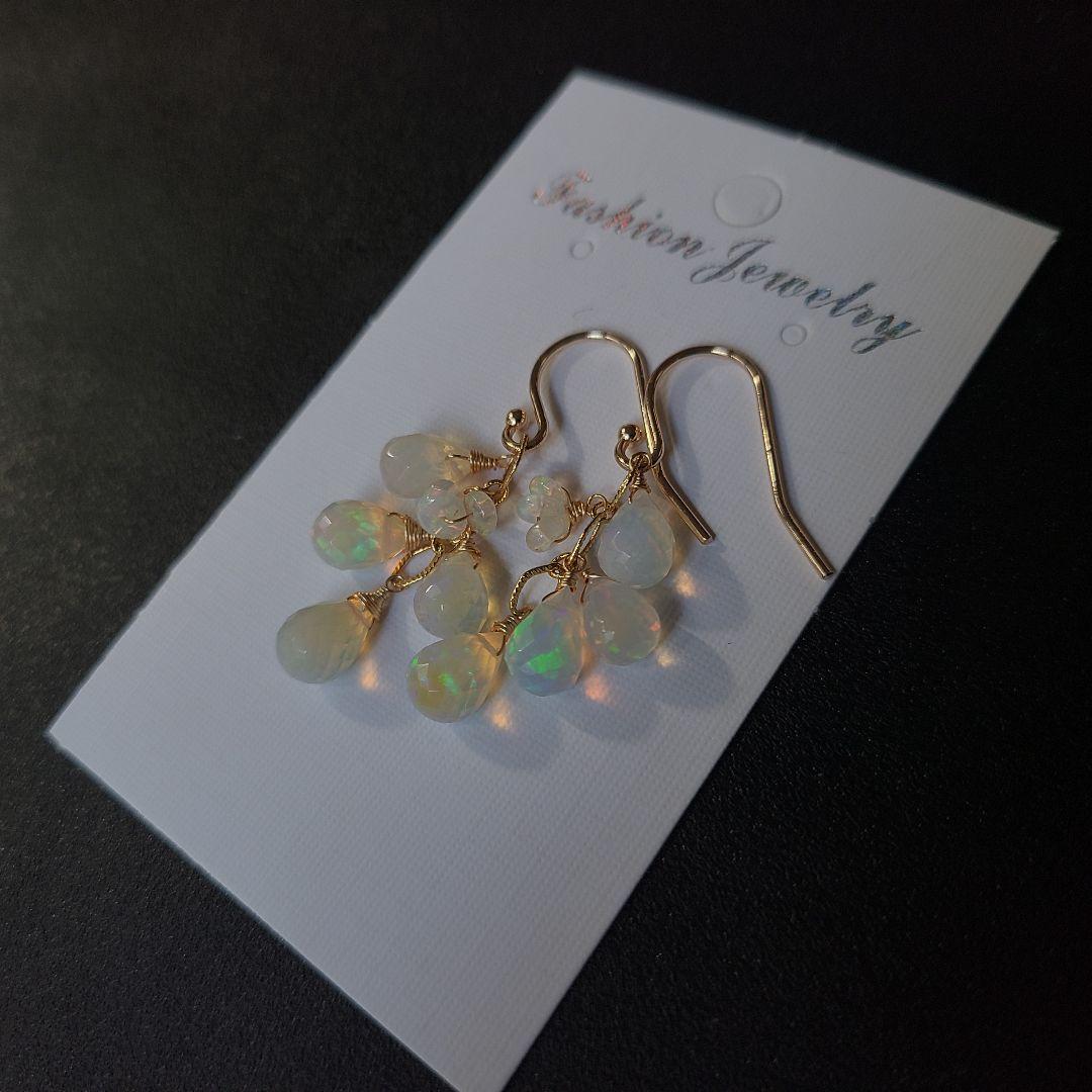 【1204】ピアス プレシャスオパール※極上