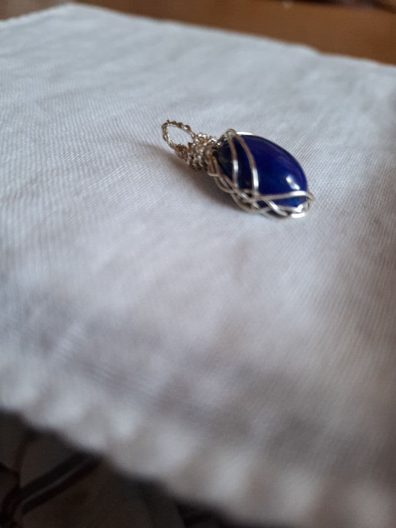 ラピスラズリ　ハンドメイドチャーム