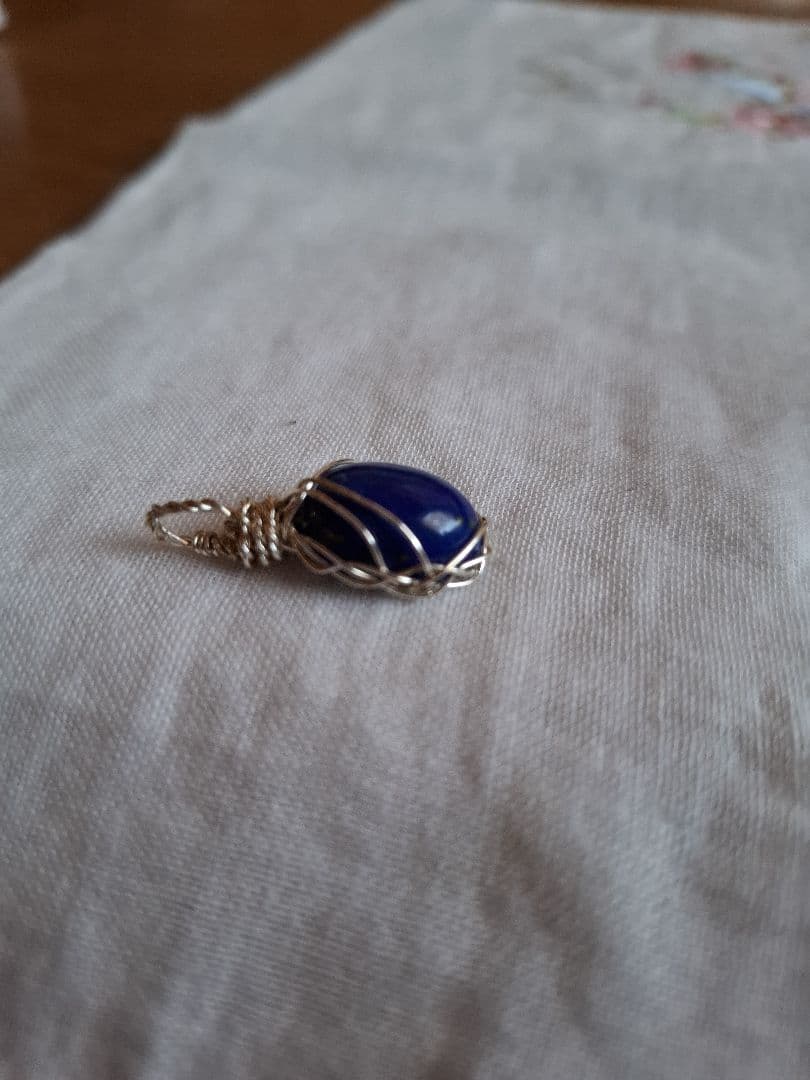 ラピスラズリ　ハンドメイドチャーム