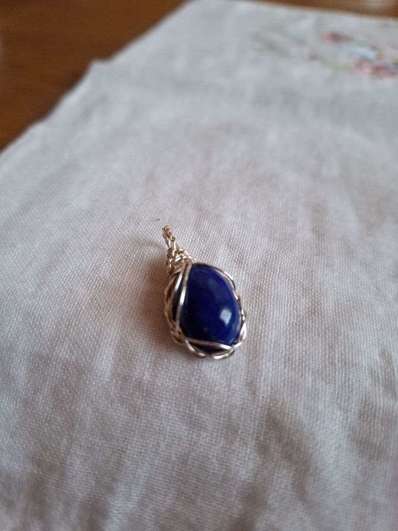 ラピスラズリ　ハンドメイドチャーム