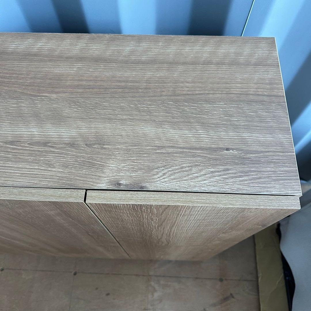 収納家具 チェスト W120 未使用 モダン　キズあり