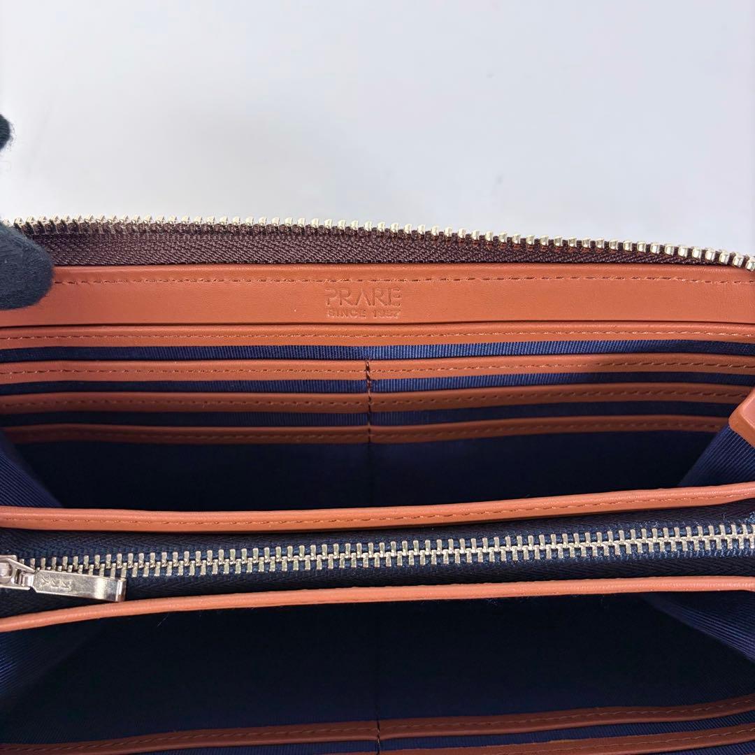 【新品未使用】プレリー　コードバン　ラウンド長財布　日本製　ブラウン