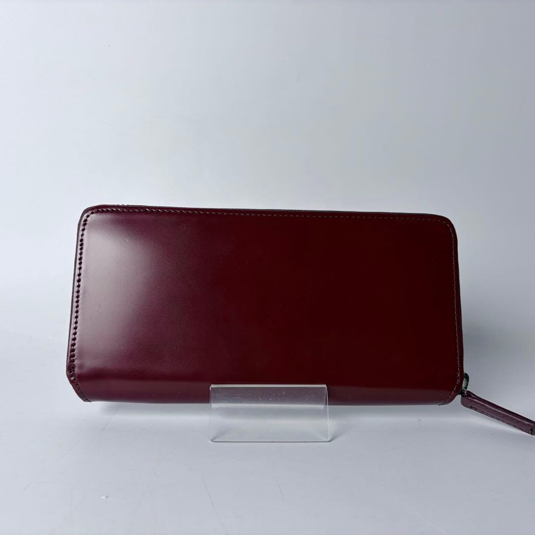【新品未使用】プレリー　コードバン　ラウンド長財布　日本製　ブラウン