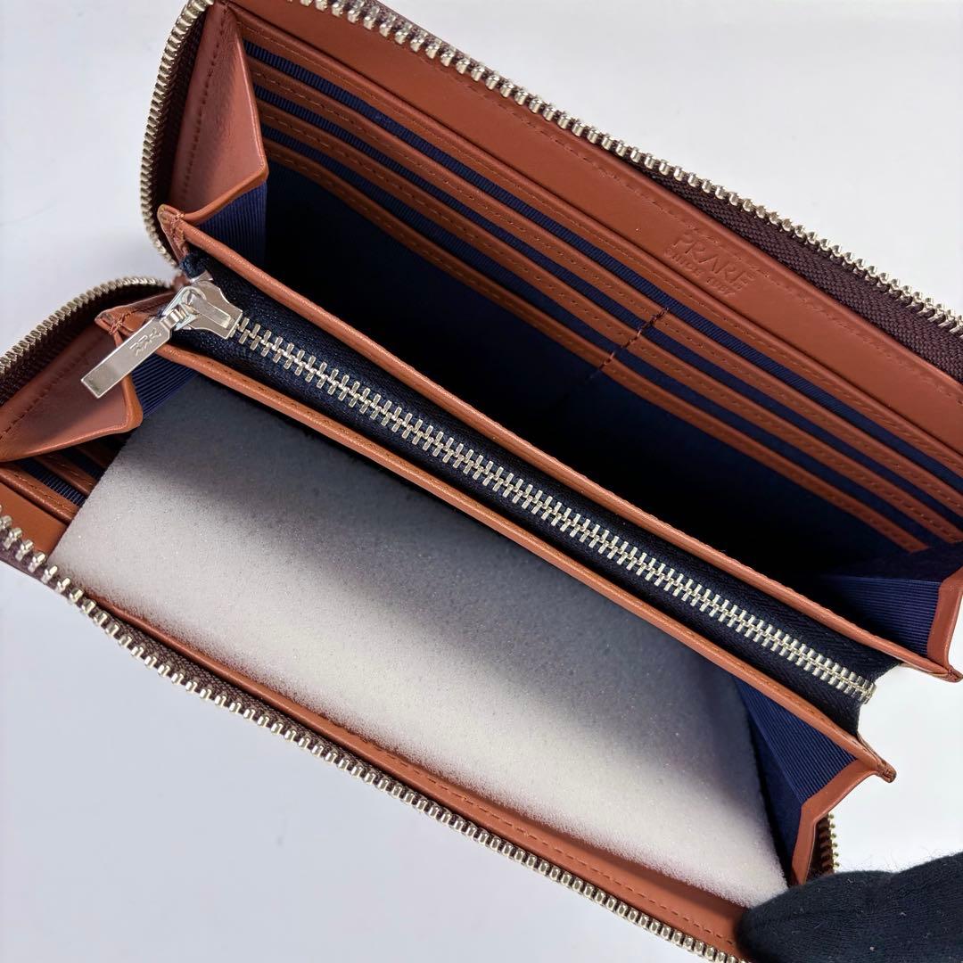 【新品未使用】プレリー　コードバン　ラウンド長財布　日本製　ブラウン