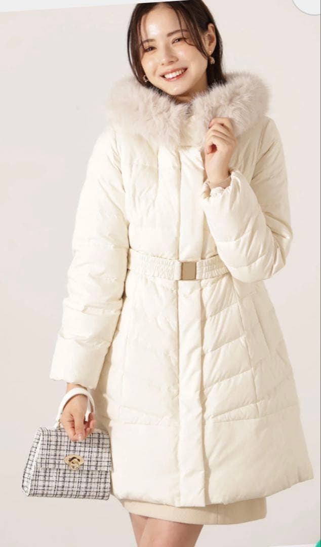 PROPORTION BODY DRESSINGベルト付ダウン　エクリュMサイズ