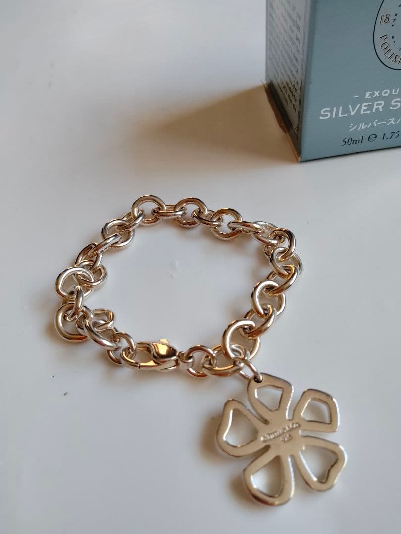 TIFFANY ティファニー シルバー ブレスレット クローバー☘