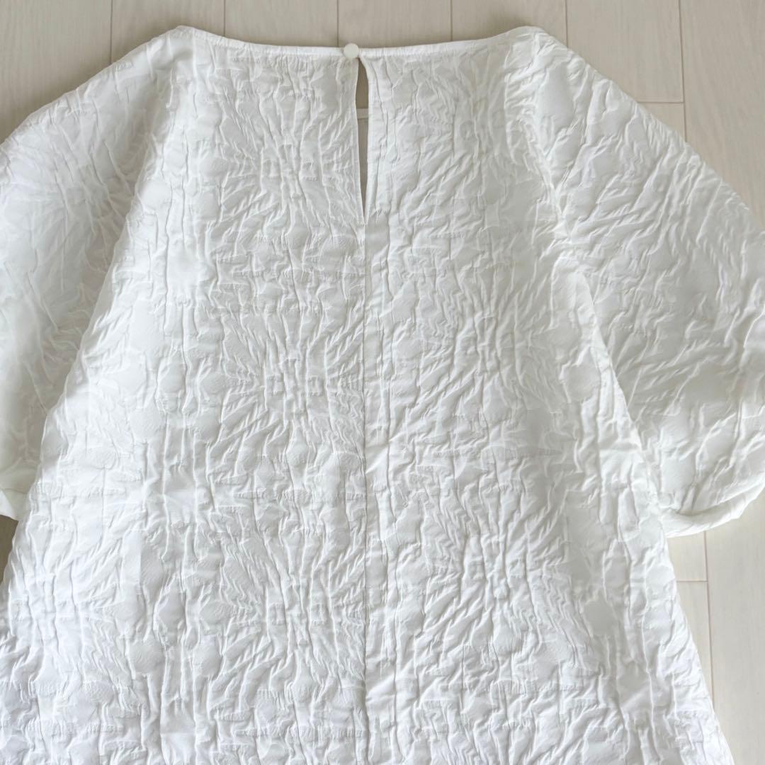 【極美品】TOMORROWLAND フラワージャカード ツイストスリーブブラウス