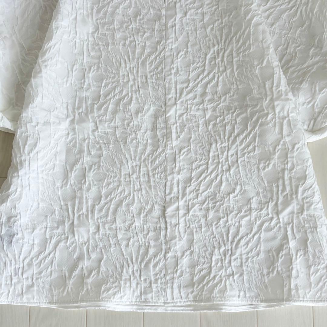 【極美品】TOMORROWLAND フラワージャカード ツイストスリーブブラウス