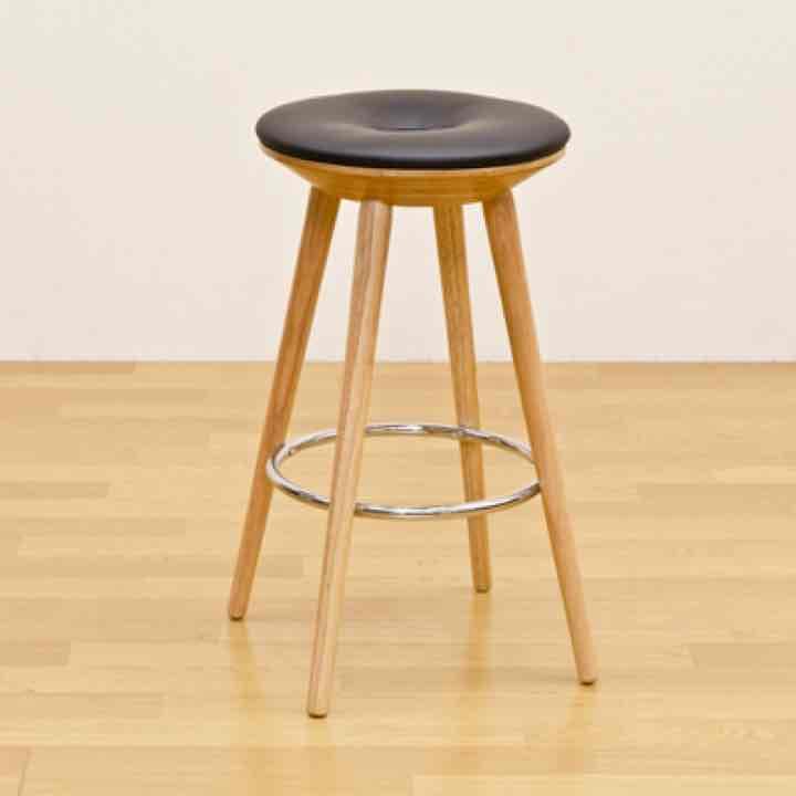 ☆定価38664円☆BAGLE　バースツール　座面PU　NA/WAL