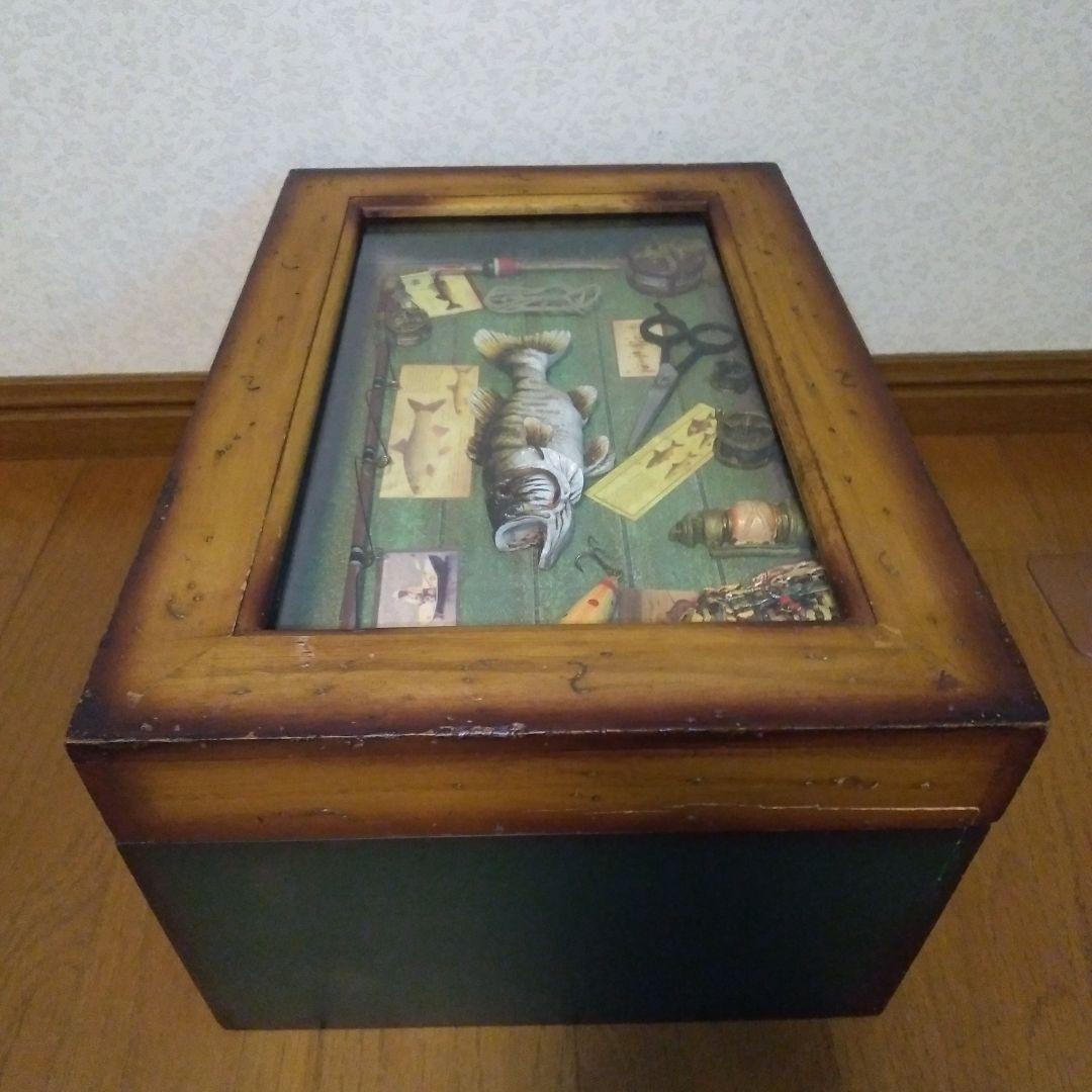 フィッシング道具ボックス・木製