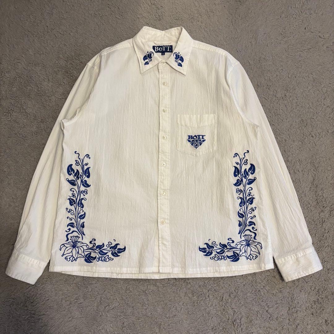 BoTT Embroidered Seersucker Shirt ボット