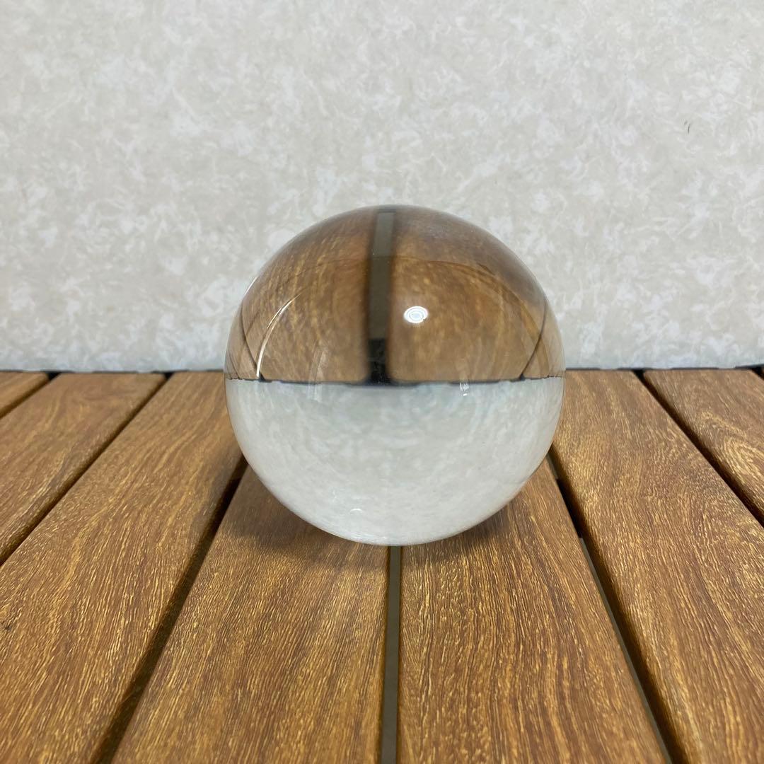 TS59 鑑定書付 熔錬水晶玉 大型 開運 浄化 インテリア 専用箱付属