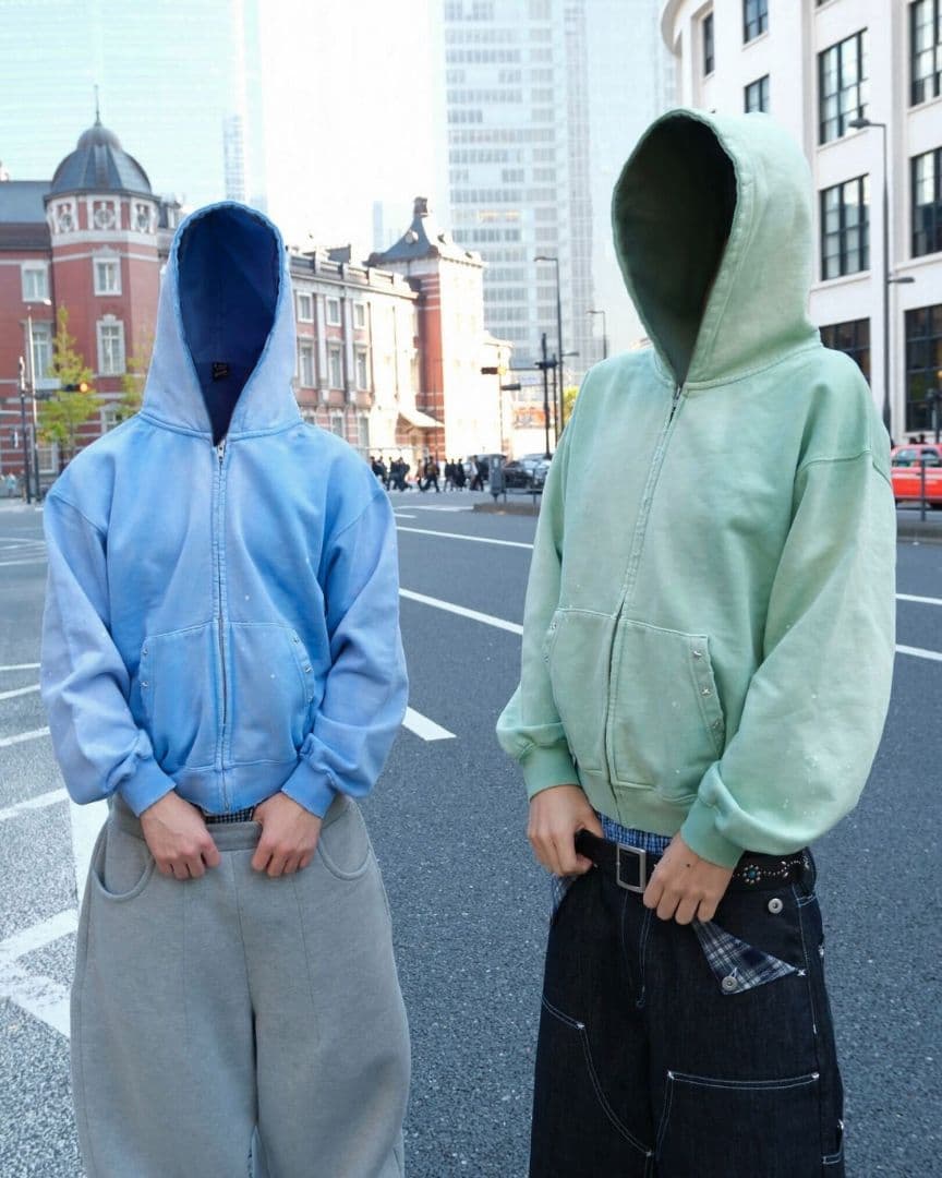 BELVET ジップパーカー　ブラック