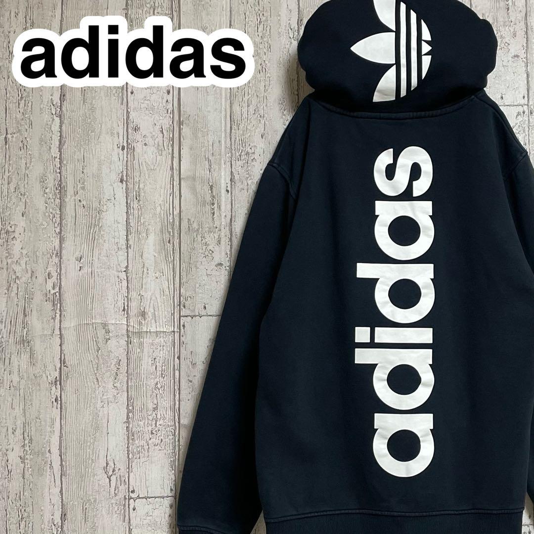 【フォロー割価格】アディダス オリジナルス パーカー バックプリント 裏起毛