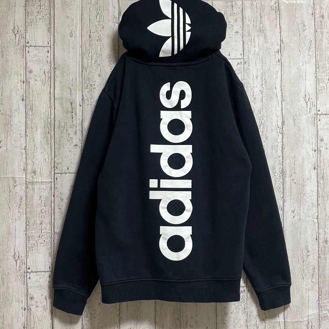 【フォロー割価格】アディダス オリジナルス パーカー バックプリント 裏起毛