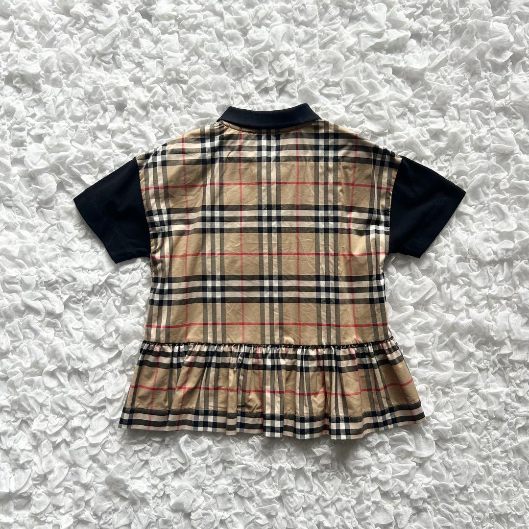 【美品】バーバリー　チュニック　ポロシャツ　ノバチェック 130㎝