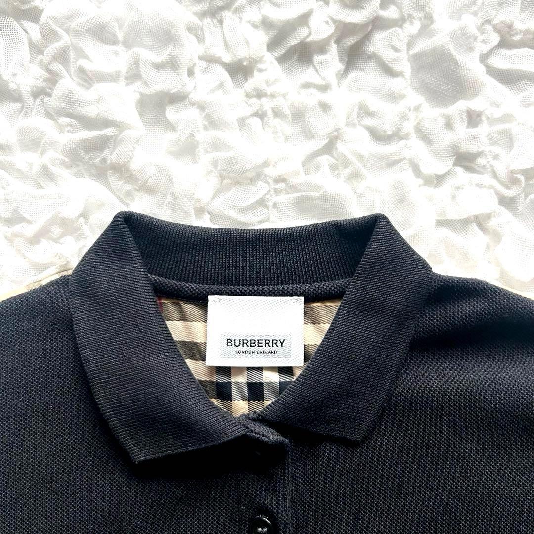 【美品】バーバリー　チュニック　ポロシャツ　ノバチェック 130㎝