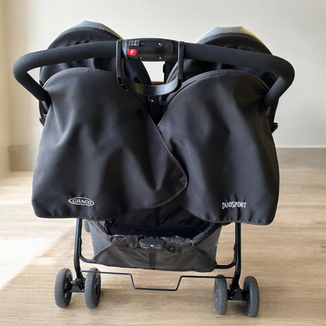 GRACO 2人乗り用ベビーカー　デュオスポーツ 双子　おまけ　レインカバー付き
