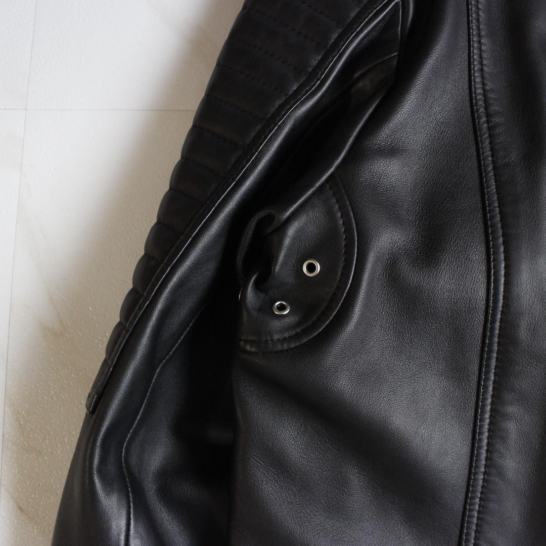 【新品未使用】DIESEL シープスキン XXL レザージャケット ブラック