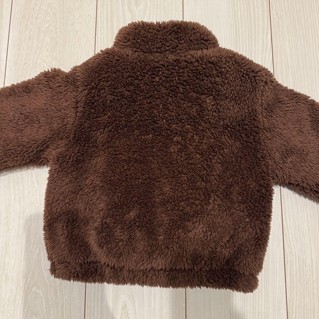 【美品】TINYCOTTONS ボアアウター　ジャケット ブラウン2Y