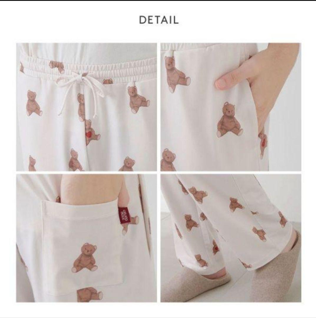 【新品未使用】ジェラピケ バレンタイン限定 くまパジャマ 上下セット