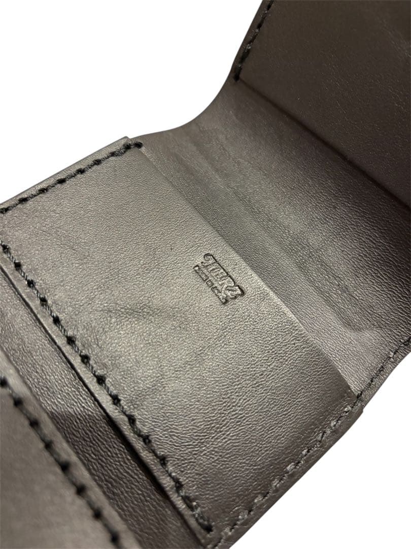 未使用級　希少　Herz ヘルツ　ミニマルウォレット　レザー　ブラック