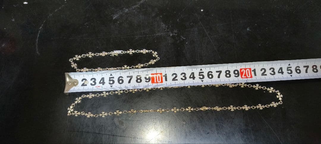 シルバー タイニータイプ ネックレスとブレスレットセット