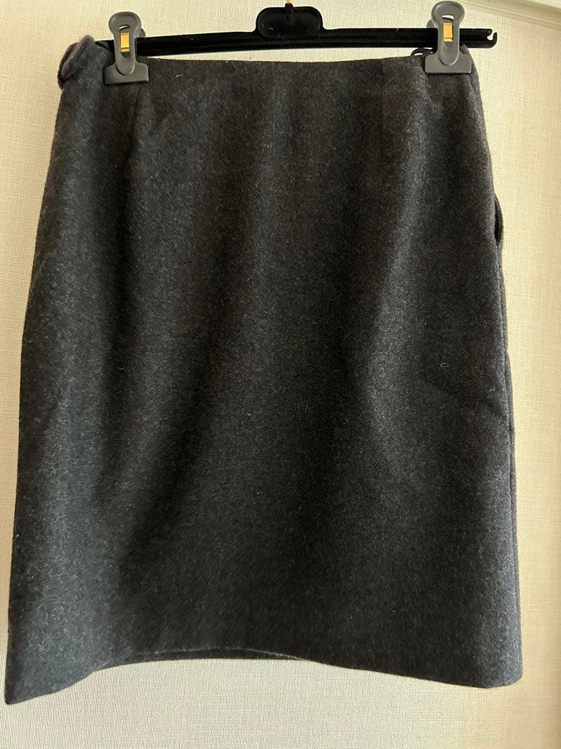 HERMES エルメス　マルジェラ期　膝丈スカート　厚手　34 フランス製