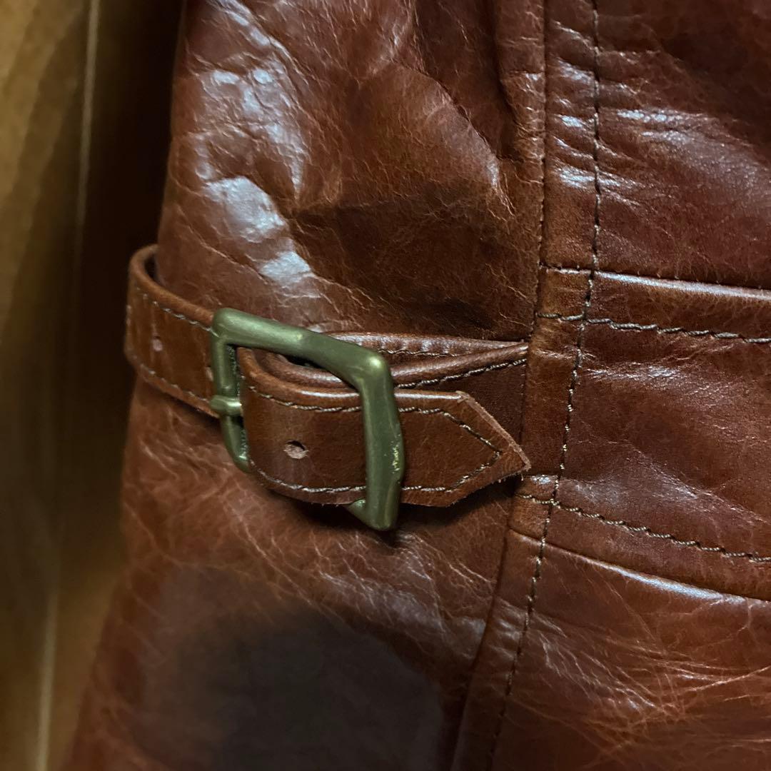 Y2レザー日本製♡馬革　高級　高品質　メンズ　革ジャン　本革ジャケット