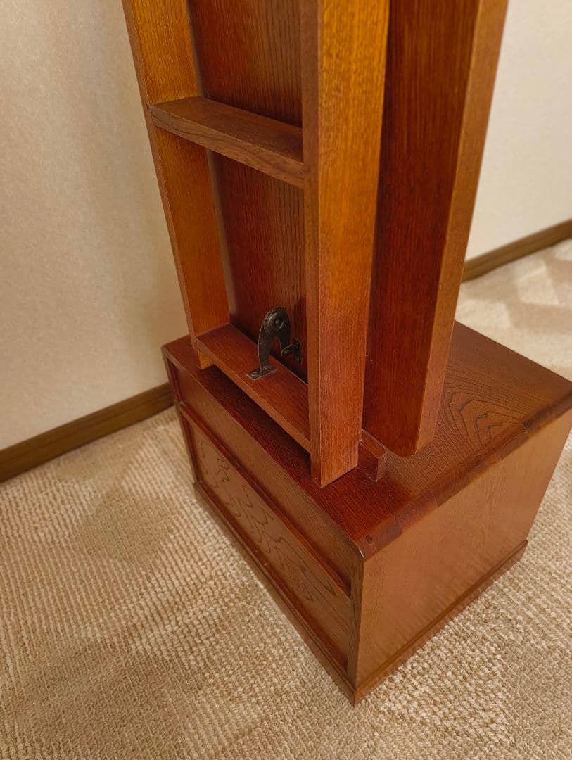 木製ドレッサー・鏡台 ブラウン 和風