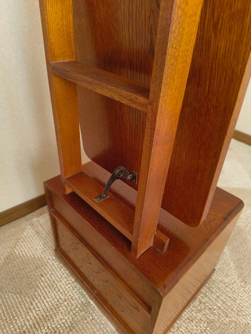 木製ドレッサー・鏡台 ブラウン 和風