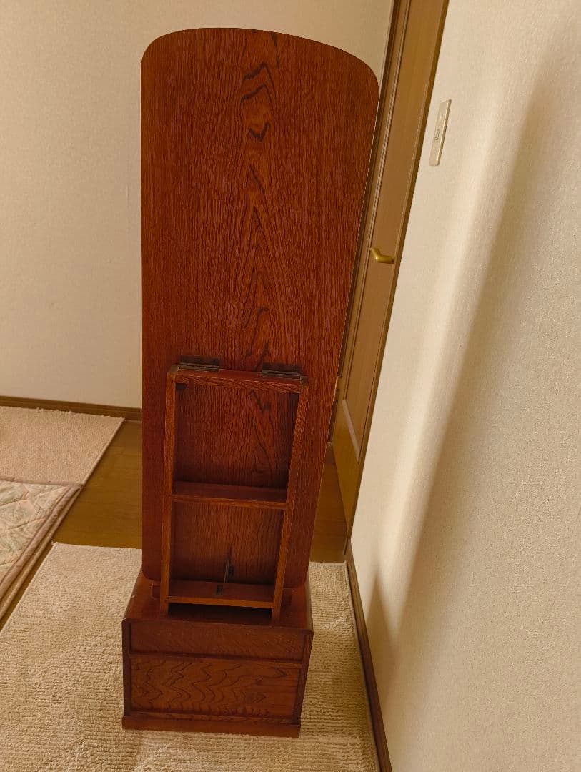 木製ドレッサー・鏡台 ブラウン 和風