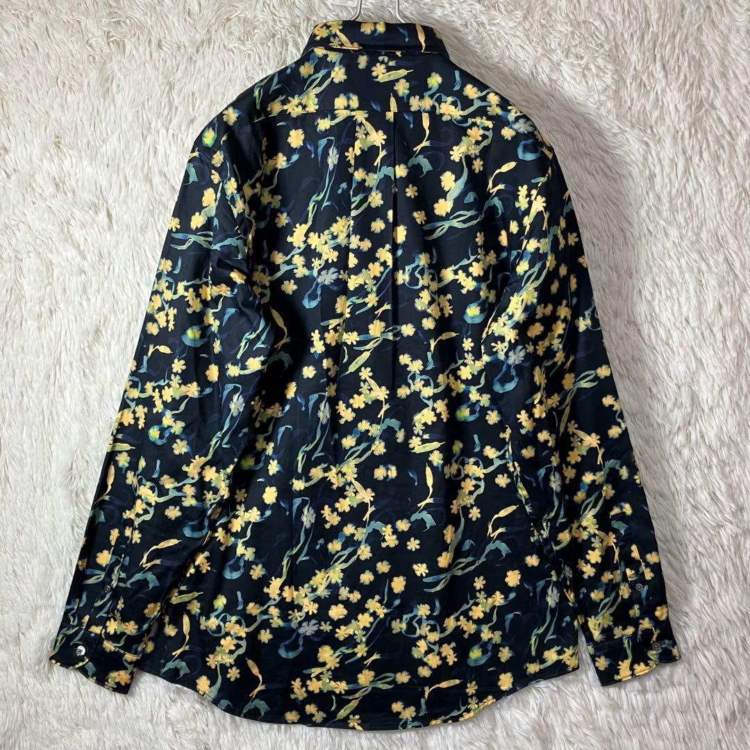 美品 ピーエスポールスミス 長袖シャツ コットン100％ 花柄 総柄 L