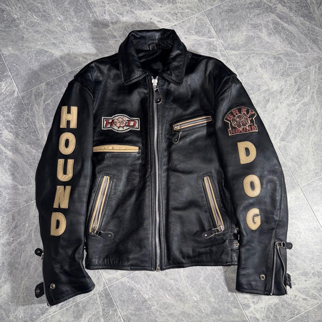 HOUND DOG ハウンドドッグ Leather Rider Jacket