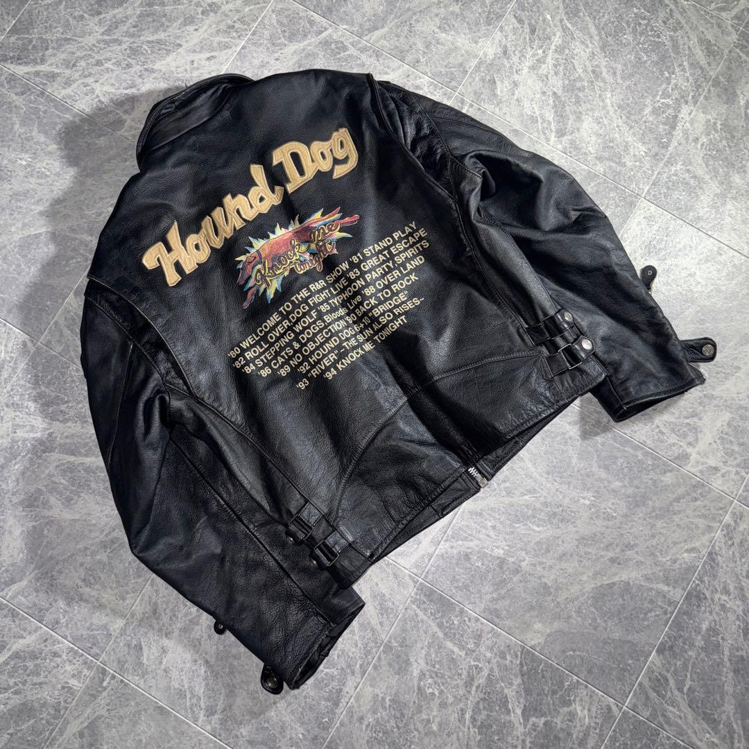 HOUND DOG ハウンドドッグ Leather Rider Jacket