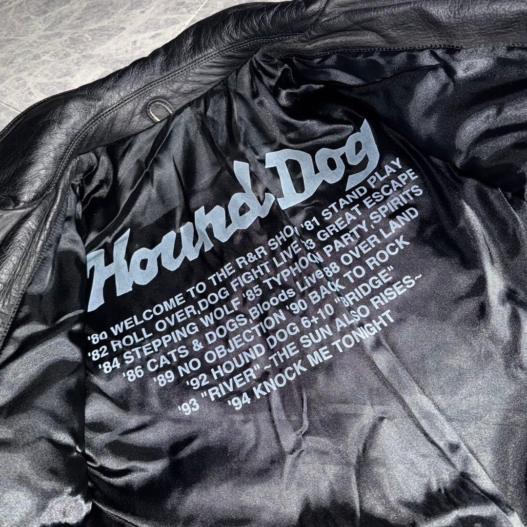 HOUND DOG ハウンドドッグ Leather Rider Jacket