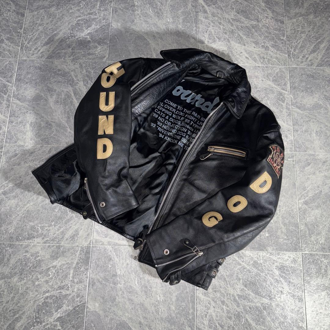 HOUND DOG ハウンドドッグ Leather Rider Jacket