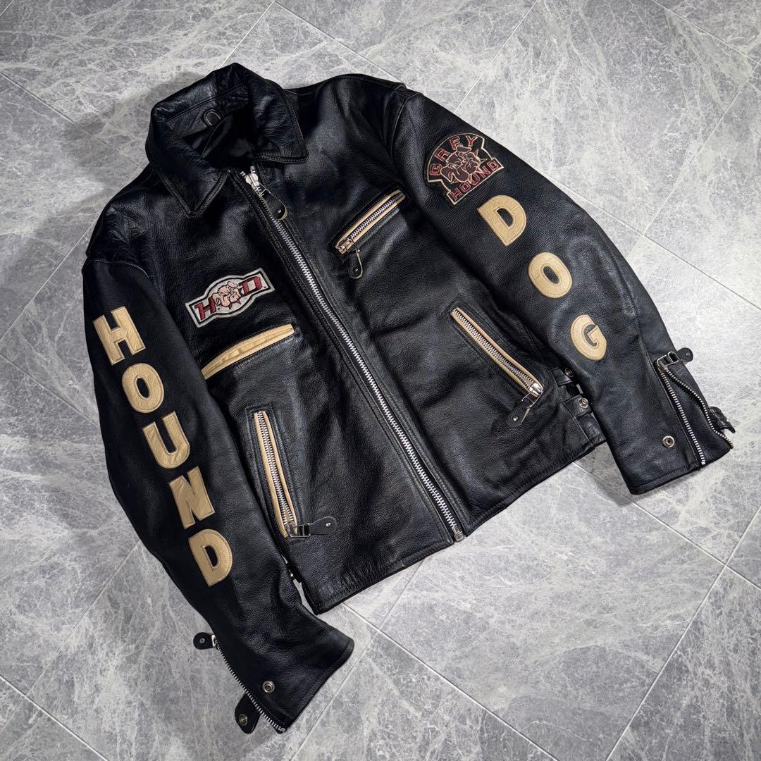 HOUND DOG ハウンドドッグ Leather Rider Jacket
