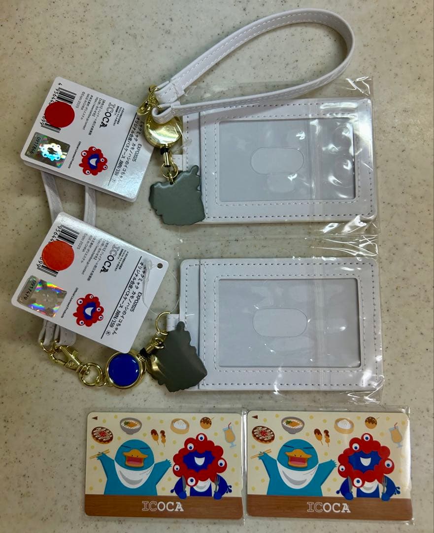新品　大阪関西万博 ミャクミャク イコちゃん ICOCA 合皮パスケース　2個
