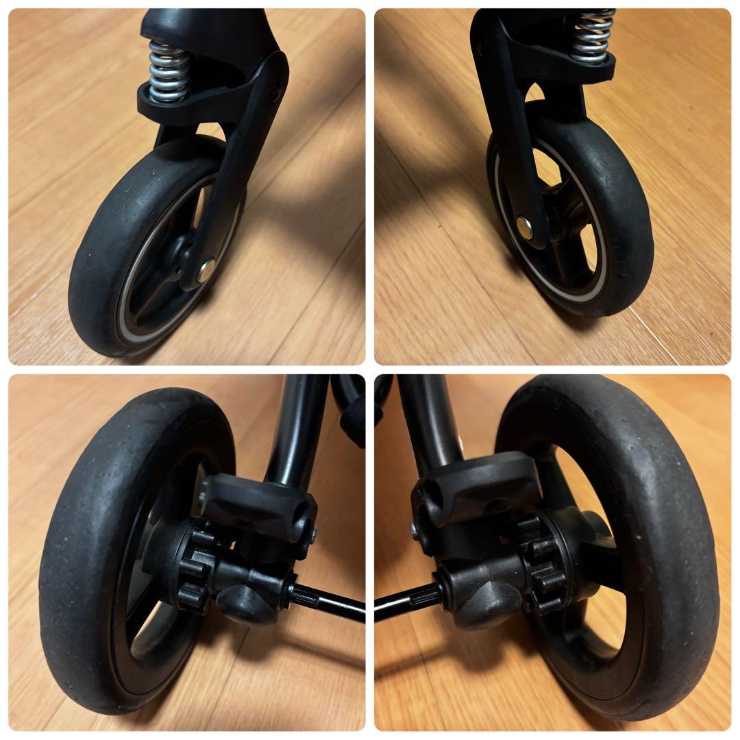 【美品】旅行・お出かけに最適 gb FLAM 軽量ベビーカー ブラック