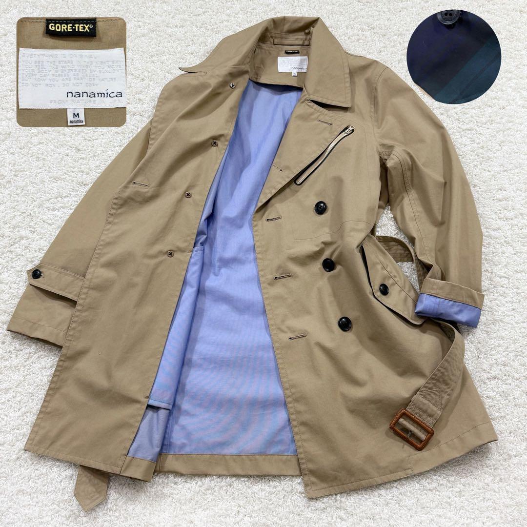 【美品】nanamica GORE-TEX トレンチコート M ベージュ 防水