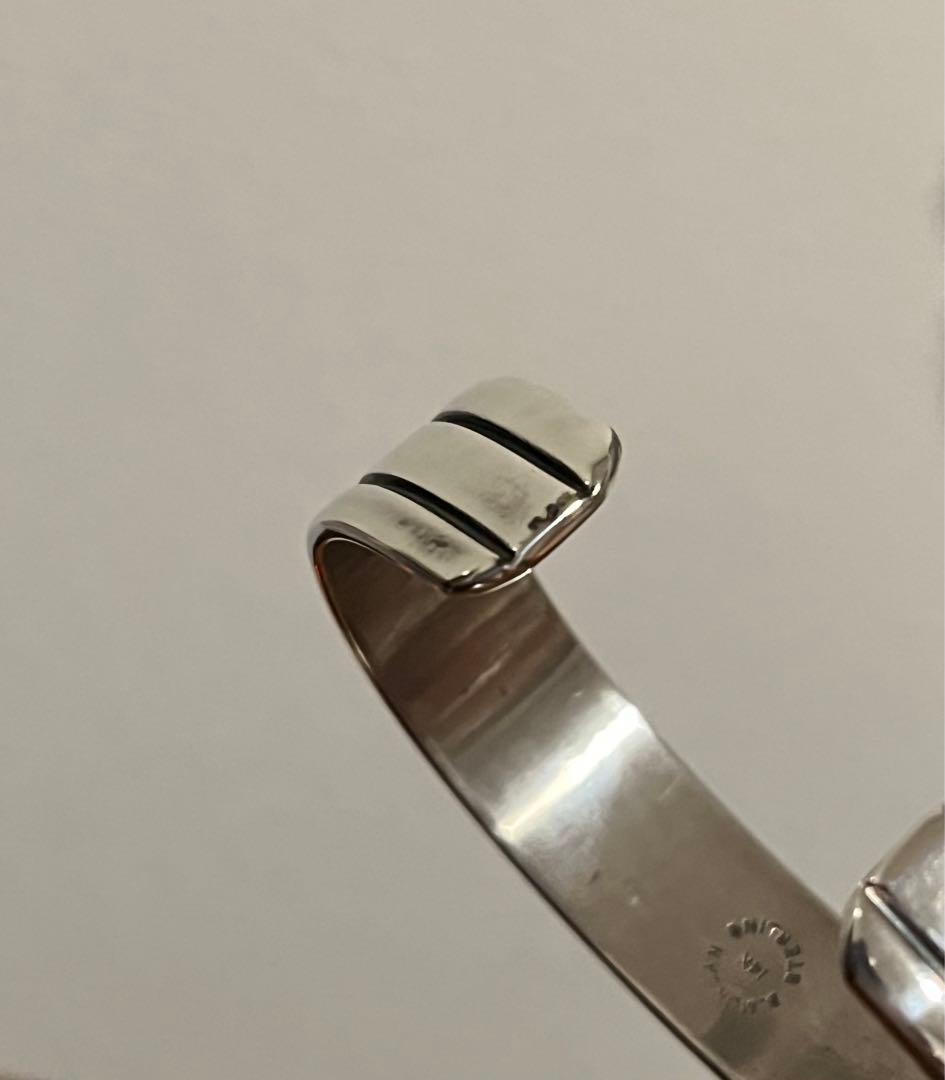 使用少なめ　ブルースモーガン　14Kバングル　インディアンジュエリーnavajo