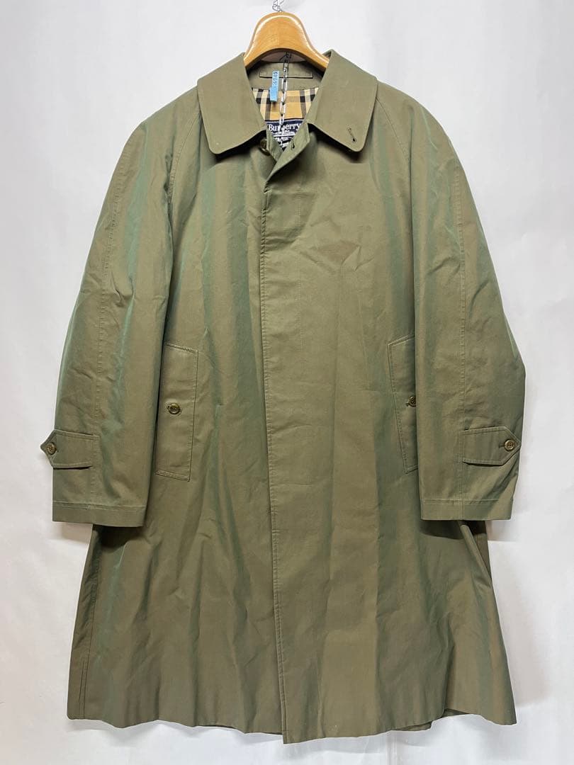 綺麗 バーバリー ビンテージ メンズステンカラーコート 玉虫色 Lサイズ位