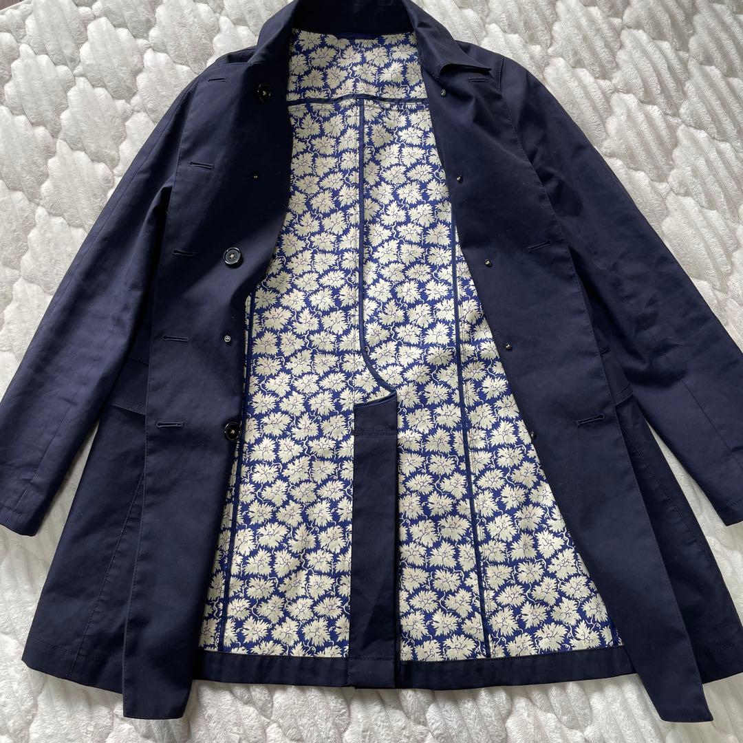 マッキントッシュフィロソフィー　 ステンカラーコート　ネイビー　紺　38 M