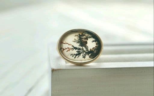 【最終値下げ中】デンドリティックアゲート リング【STUDIO TENTEN】