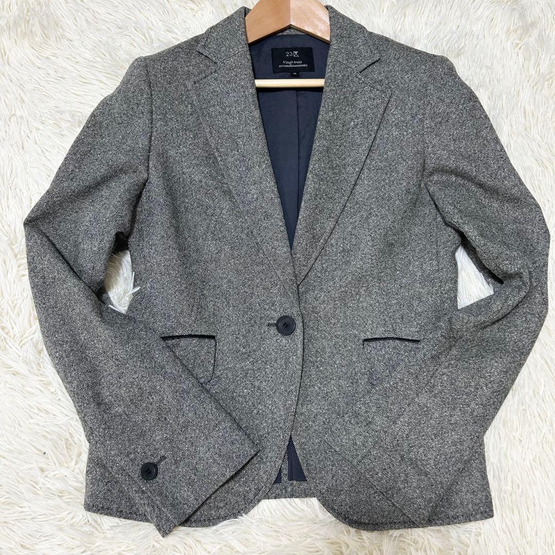 ✨希少✨23区 パンツスーツ上下 セットアップ カシミヤ シルク混