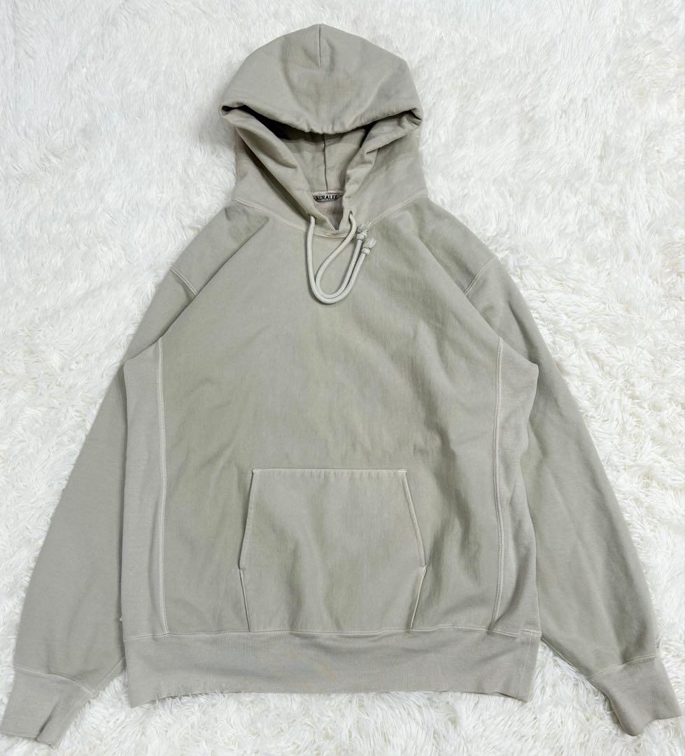 AURALEE オーラリー プルオーバーパーカー サイズ5 ペールグリーン